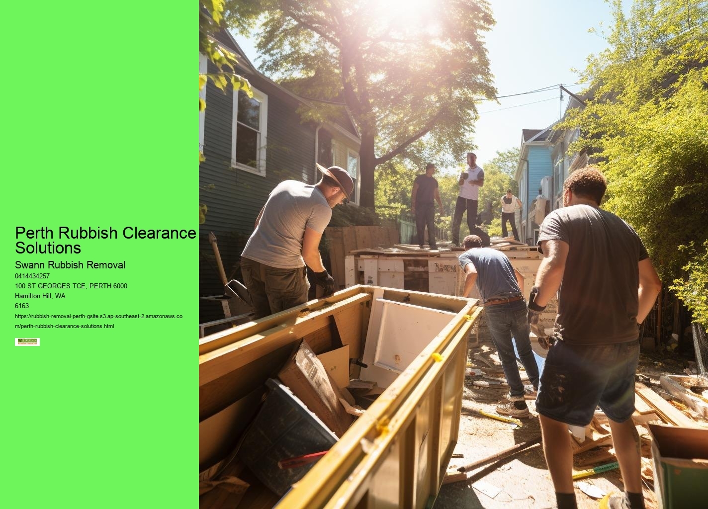Perth Rubbish Clearance Solutions