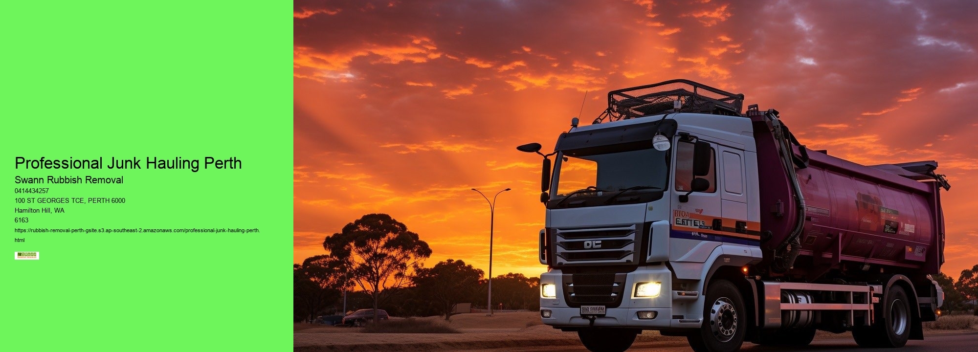Professional Junk Hauling Perth