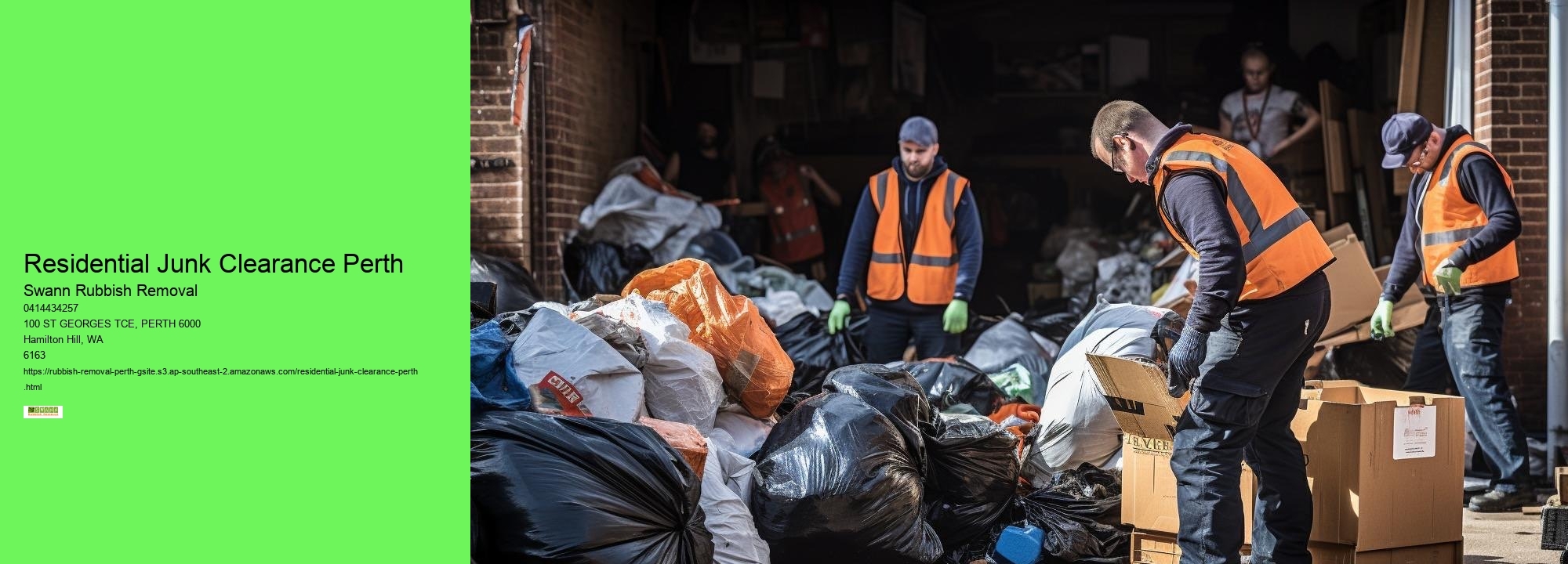 Residential Rubbish Removal Perth